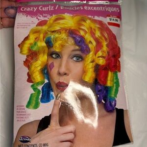 Colorful Very Curly Wig